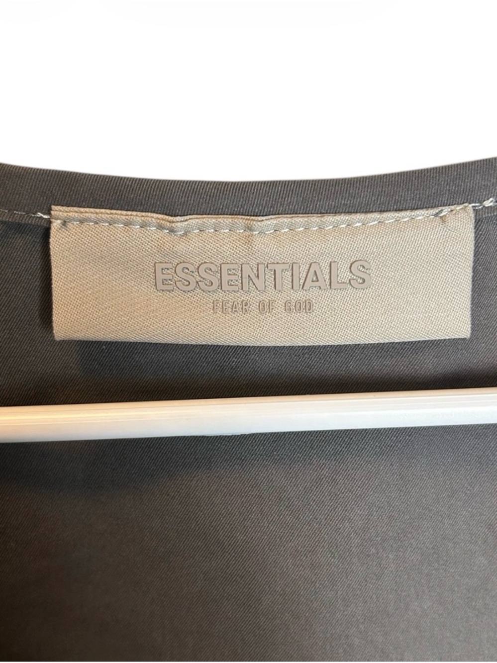 Fear Of God Essentials Cotton Blend Twill Gray Vest Size Large - Picture 4 of 5